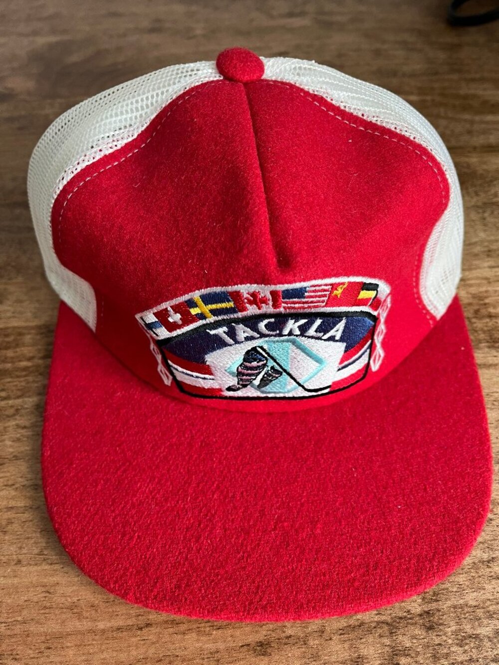 Vintage Tackla Hockey Velcroback